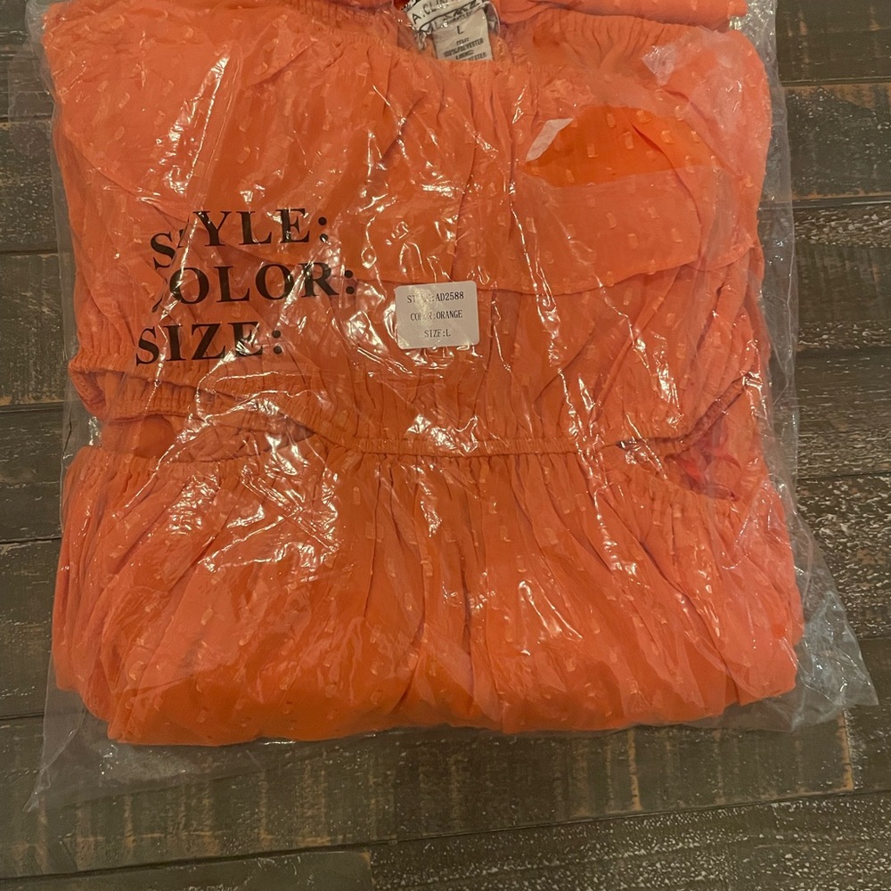 Orange boutique brand dress!